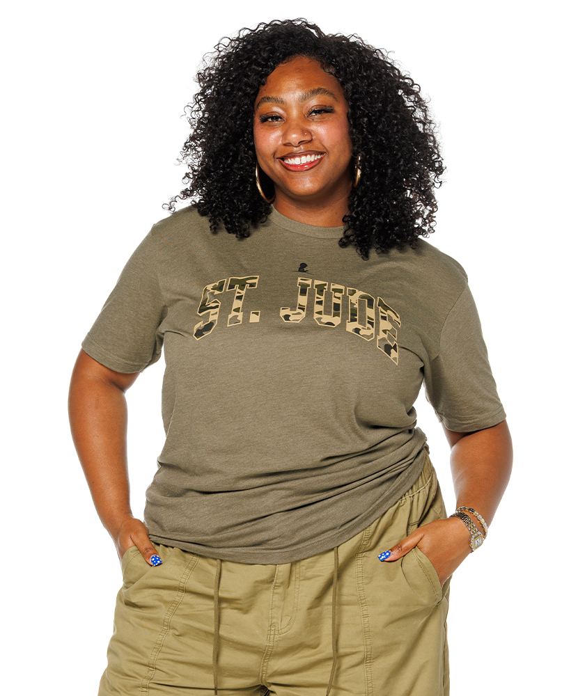 Primary image St. Jude Camouflage Print T-Shirt